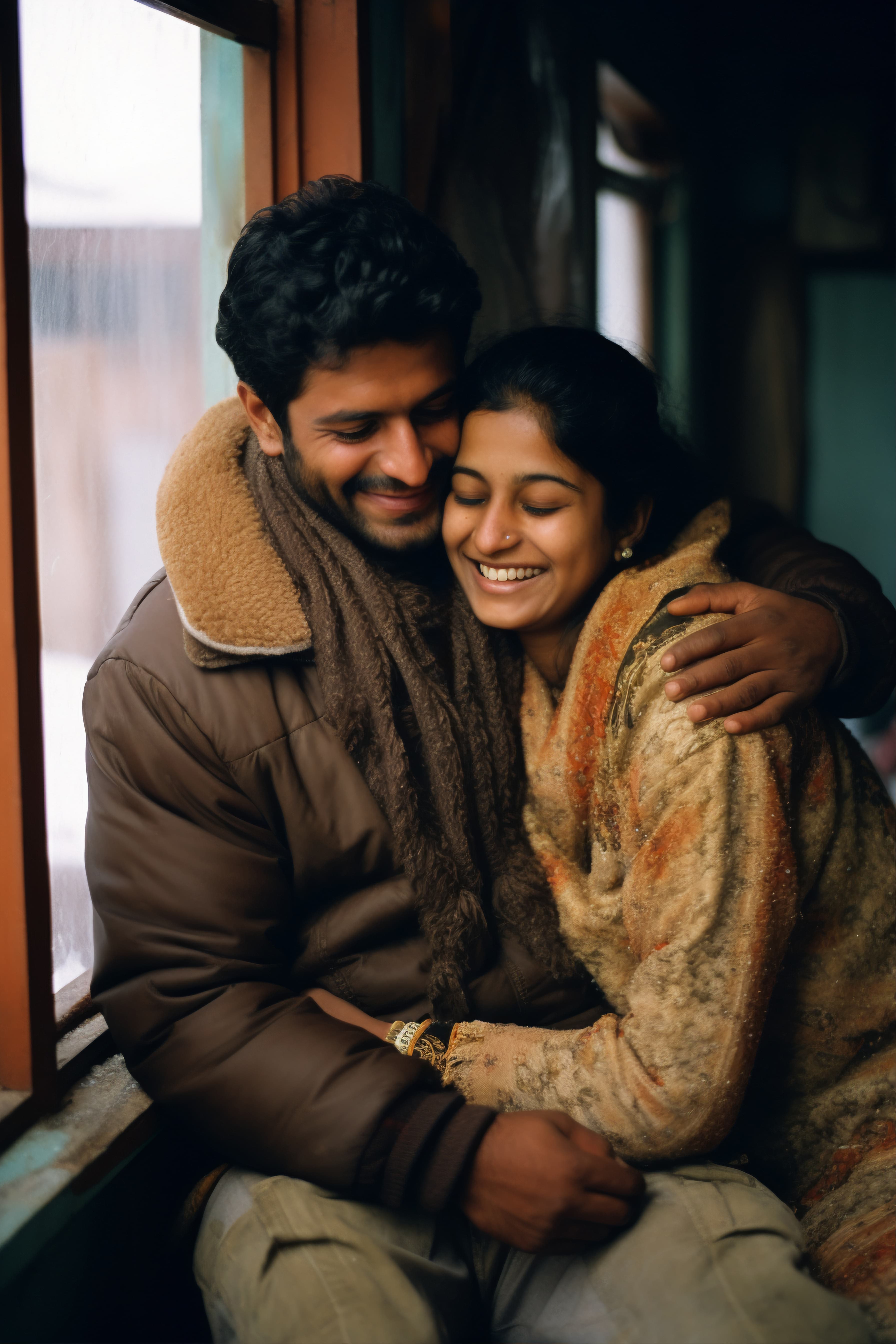 Happy Indian couple